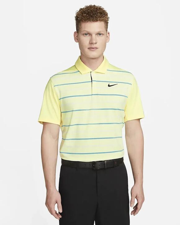 Nike Other - 2023 Tiger Woods Striped Golf Polo Shirt Yellow Size Small NWT DR5318-821 $90